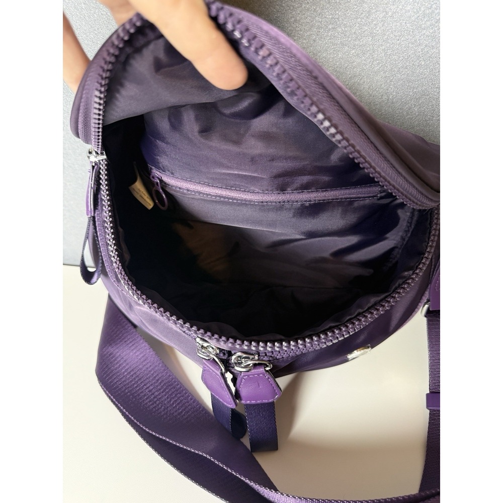 Iris & Rainbow Best Version Plum Purple Crossbody Bum Bag - Picture 8 of 11